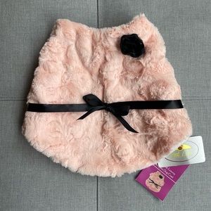 Pet Life Pink-Mink Luxury Designer Dog Faux Fur Coat